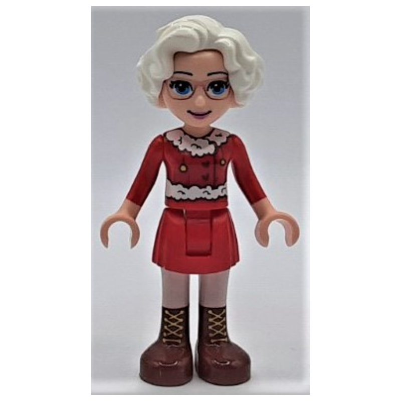 Ms. Claus - Red Skirt, Reddish Brown Boots - NY!! N - fig-010541