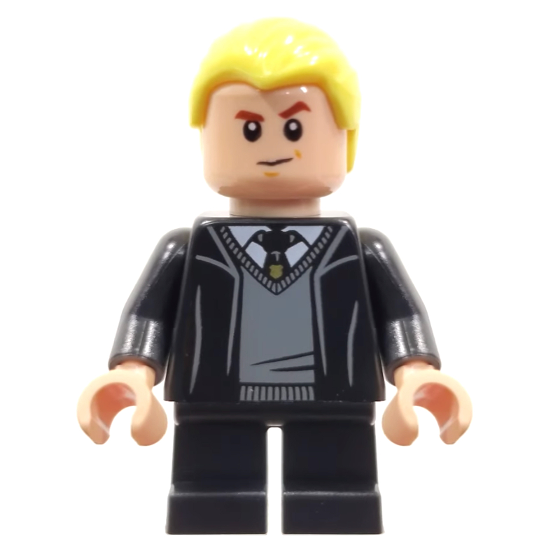 Draco Malfoy, Open Long Robes over Slytherin Sweater, Short Black Legs - NY!! N - fig-011764